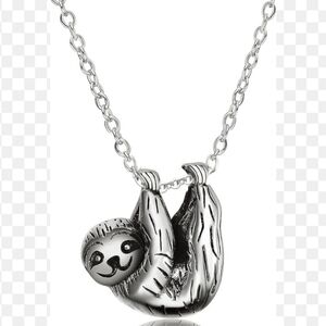 Sloth Silver Necklace- NWT